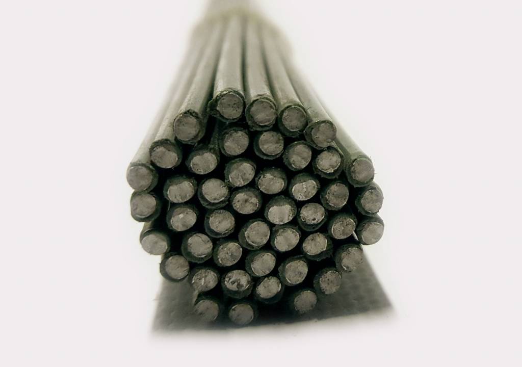 IJzerdraad Groen RAL6009 PET Coated Staven ø 3,0 mm bundel à 1 kg