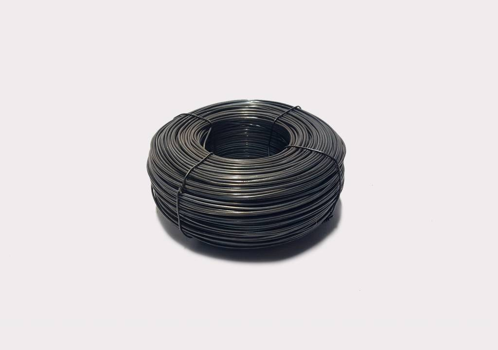 Spoel Vlechtdraad zwart gegloeid Ø 1,2mm (per 1,25 kg)